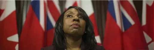  ?? RICK MADONIK/ TORONTO STAR ?? Education Minister Mitzie Hunter reveals the findings of a damning review of the York Region District School Board at a press conference on Tuesday.