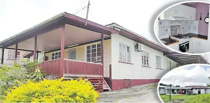  ?? Picture: SUPPLIED ?? This property is located at Lot 33 Lakeba St in Samabula. Inset: The property has three flats, making it an ideal investment.