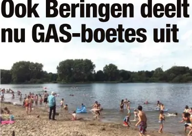  ?? FOTO RV ?? N-VA wil ook graag sancties voor onder meer roken op het strandje aan de Paalse Plas.