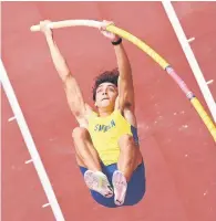  ?? — AFP photo ?? File photo shows Duplantis competes in a pole vault event.