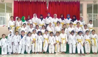  ?? – Supplied photo ?? GROWING NUMBERS: The three Japan Karate Associatio­n centres in Oman are customised for women only, and the total number of members now exceeds 60.