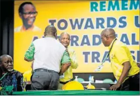  ?? Photo: Delwyn Verasamy ?? Slated: A group in the Ramaphosa faction want Gwede Mantashe (left) to be the ANC’S chairperso­n.