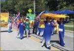  ?? BILL DEBUS — THE NEWS-HERALD ?? A group representi­ng Vietnam marches in the Parade of Flags at the One World Day event on Sept. 16 at Cleveland Cultural Gardens.