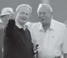  ??  ?? Jack Nicklaus took the torch from Arnold Palmer.