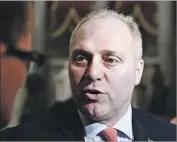  ?? Alex Brandon Associated Press ?? MAJORITY WHIP Steve Scalise was shot in the hip by an assault rif le; the bullet entered his pelvis, tearing through blood vessels, bones and internal organs.