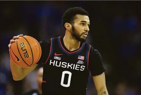  ?? Rebecca S. Gratz / Associated Press ?? UConn’s Jalen Gaffney is planning to transfer.