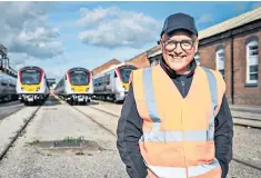  ?? ?? Inside the Factory XL saw Gregg Wallace become very overexcite­d by a visit to Alstom