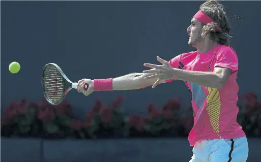  ?? VAUGHN RIDLEY/GETTY IMAGES ?? Stefanos Tsitsipas’s win over South Africa’s Kevin Anderson was his fourth win over a top-10 seed at the Rogers Cup. “I would never have imagined that,” he said.