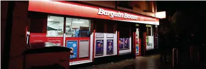  ?? ?? ●●Bargain Booze on Bolton Road West, Ramsbottom where the attack took place