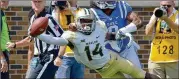 ?? GETTY IMAGES 2017 ?? Baylor’s Chris Platt missed much of last season with a knee injury, but he expressed confidence Tuesday that he hasn’t lost a step.