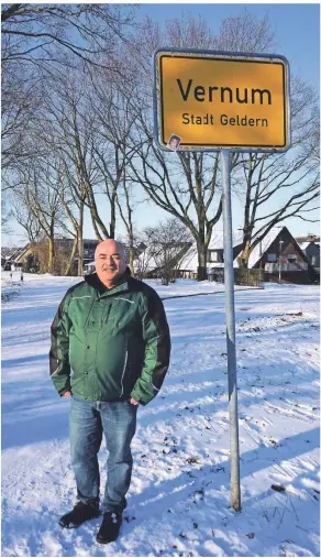  ?? FOTO: STADT GELDERN ?? Harte Schale, weicher Kern. Johannes Smitmans versucht seit 26 Jahren, für die Bürger in Vernum da zu sein.