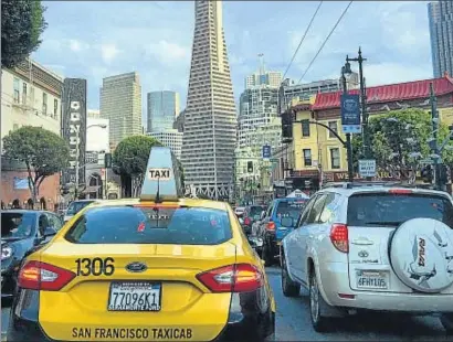  ?? COLLEEN PROPPE / GETTY ?? Un vehicle de Yellow Cab, abans la companyia de taxis hegemònica a San Francisco