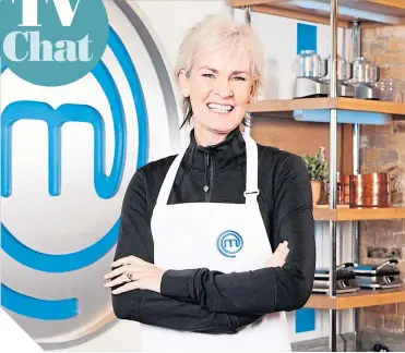  ??  ?? ●
Tennis coach and Sunday Post columnist Judy Murray in the Masterchef cookhouse