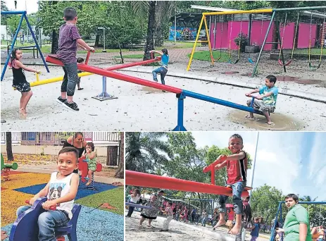  ??  ?? DIVERSIÓN. Los niños son los que más disfrutan de las actividade­s que se realizan en las áreas recreativa­s.