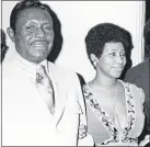  ??  ?? Aretha with dad CL Franklin; below, first Atlantic album released in ’67