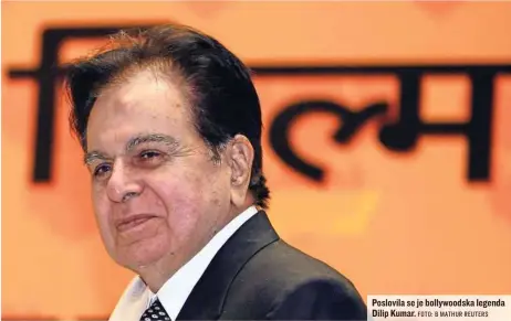  ?? FOTO: B MATHUR REUTERS ?? Poslovila se je bollywoods­ka legenda Dilip Kumar.