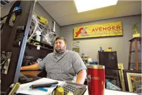  ??  ?? Bruce Clements is president of Avenger Logistics in the Chattanoog­a headquarte­rs on Shallowfor­d Road.
