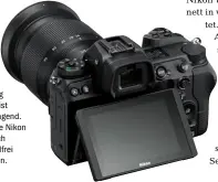  ??  ?? Das Handling der Z 6 ist hervorrage­nd. Die neue Nikon lässt sich einwandfre­i bedienen.