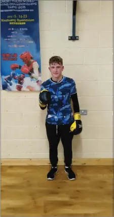  ??  ?? Arklow boxer Aaron Tuke is off to Hungary this week as part of the Smithfield team which is competing in a mulit-nations competitio­n.