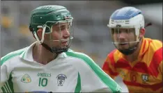  ??  ?? Harry Kehoe considers his options during Cloughbawn’s Pettitt’s SHC defeat to Buffers Alley in Innovate Wexford Park on Saturday.