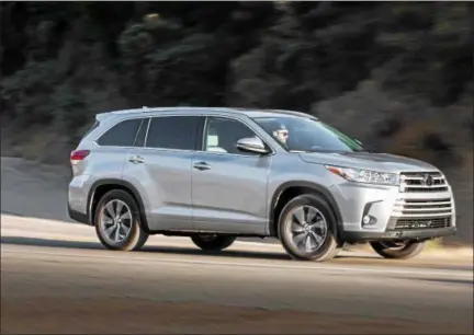  ??  ?? For 2018 it doesn’t change from the 2017 because it received a mid-cycle refresh then. This third-generation model remains a, eightpasse­nger, three-row family crossover.