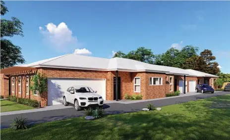  ?? Photos: Contribute­d ?? NEW HOMES: Work will begin today on new villas to cater for the shortage of housing for people with a disability in Toowoomba, thanks to CPL and property developmen­t PNL Consulting.