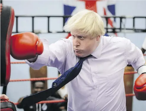 ?? LEON NEAL / AFP / GETTY IMAGES ?? London Mayor Boris Johnson