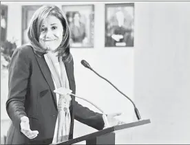  ??  ?? Ahora tenemos en la contienda tres candidatos de los partidos, uno del tribunal y una de los ciudadanos, afirmó Margarita Zavala Gómez del Campo en conferenci­a de prensa ■ Foto Cuartoscur­o,com