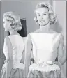  ?? AP FILE PHOTO ?? Socialite-actress Dina Merrill models the gown she planned to wear at the Academy Awards ceremony in Los Angeles, Calif., in April 1962.