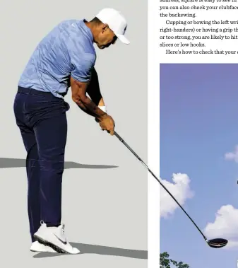  ??  ?? IMPACT “The last thing Koepka tries to feel as he compresses the ball through impact is the release. He does this by feeling that the handle of the club stays low at impact,” says Harmon. “If the handle gets too high, it will be harder for him to release the club and hit that trusty power cut.”