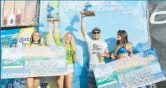  ??  ?? La puertorriq­ueña Alexis Engstrom y el estadounid­ense Asher Nolan resultaron ganadores del Circuito 2015-2016.