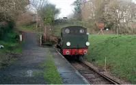  ??  ?? Hunslet
0- 6- 0ST No. WD198 RoyalE ngineer at the Wootton end of the Isle of Wight Steam Railway- but could the line be extended back into Newport? PHIL MARSH