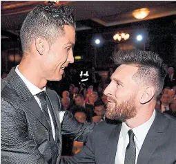  ?? Afp ?? cr7 y Messi, cara a cara y un sinfín de récords