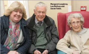  ??  ?? Margaret Loughrey, Leo McEvoy and Sarah Tobin.