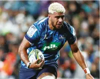  ??  ?? Hot prospect: Auckland Blues No.8 Hoskins Sotutu