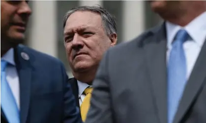  ?? Photograph: Nicholas Kamm/AFP/Getty Images ?? Mike Pompeo, seen at the US Capitol in Washington.