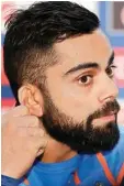  ?? AP/PTI ?? Virat Kohli at a press conference at the Oval cricket ground in London on Wednesday