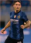  ??  ?? Nell’Inter
Martin Adrian Satriano, 20 anni: il Cagliari, uscito Simeone, lo cerca