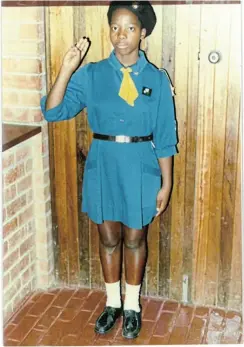  ?? Picture: SUPPLIED ?? SCOUTS HONOUR: Thozama Spelman, a former girl scout and member of the Girl Guides at Woodhouse Junior Secondary School in Cofimvaba, in 1973