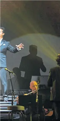  ??  ?? David Miller performs with Il Divo, one of the biggest crossover groups of all time