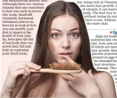 Bothered by hair fall? Here are best foods to arrest hair fall - PressReader