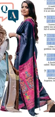  ??  ?? Read the latest issue of Hi!! magazine to discover more sari aficionado­s like Shana.