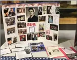  ??  ?? Many of the Eggman family members who have served in the military were recognized with special displays during the family’s reunion last weekend. Here is the display for Gene Eggman who served in the Merchant Marines during World War II, one of the six...