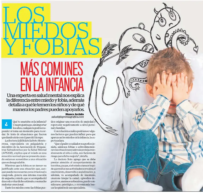 LOS MIEDOS Y FOBIAS MÁS COMUNES EN LA INFANCIA - PressReader