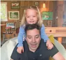 ?? NBC ?? Jimmy Fallon seen taping “The Tonight Show At Home” with his daughter, Frances.