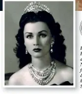  ??  ?? Egyptian princess Fawzia Fuad, decked out in one of Nicolas Luchsinger’s favourite Van Cleef &amp; Arpels pieces, at her wedding to the Shah S of Iran in 1939