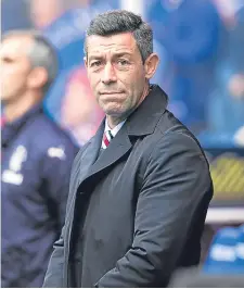  ??  ?? Pedro Caixinha wants his Rangers side to put on a show.
