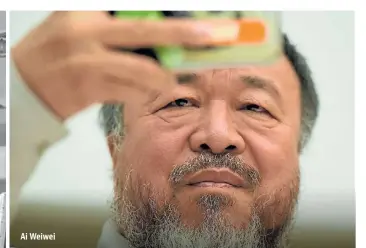  ??  ?? Ai Weiwei