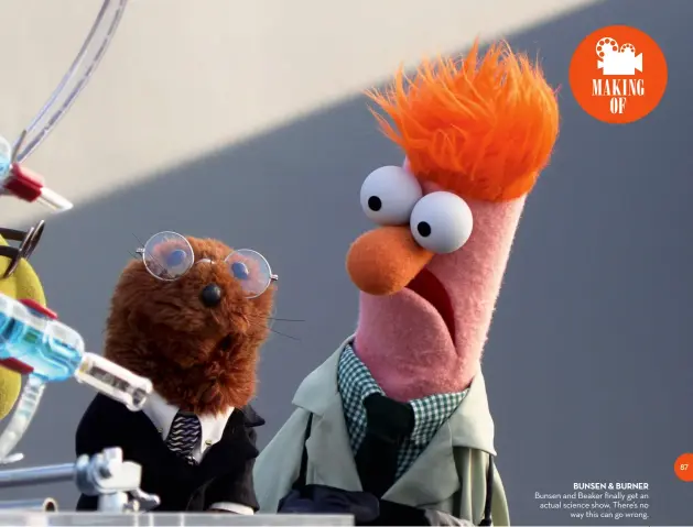  ??  ?? BUNSEN & BURNER Bunsen and Beaker finally get an actual science show. There’s no way this can go wrong.