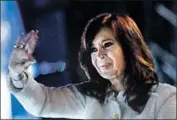  ?? Emiliano Lasalvia AFP/Getty Images ?? FORMER President Cristina Fernandez de Kirchner said she will be Alberto Fernandez’s running mate.